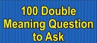 Double Meaning Question With Answer In Hindi